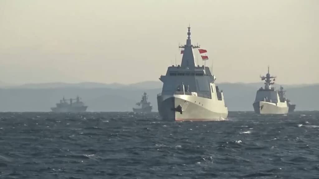 Video: Russia - China Combined Naval Drills in Sea of Japan - Naval News