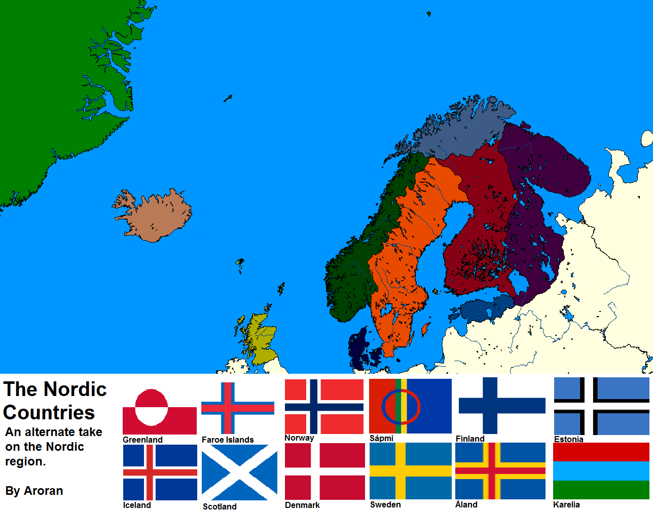 The Nordic Countries by Toa-Aroran on DeviantArt